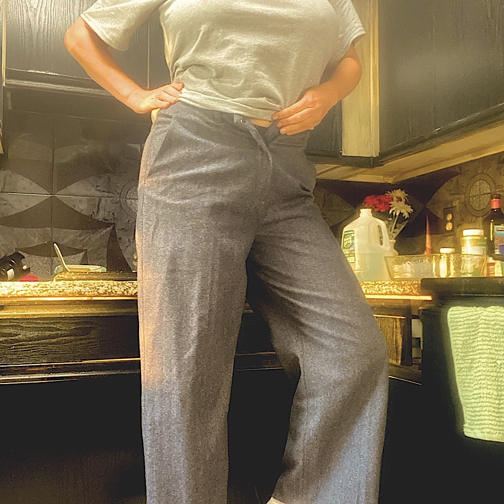 Never worn wool pants..